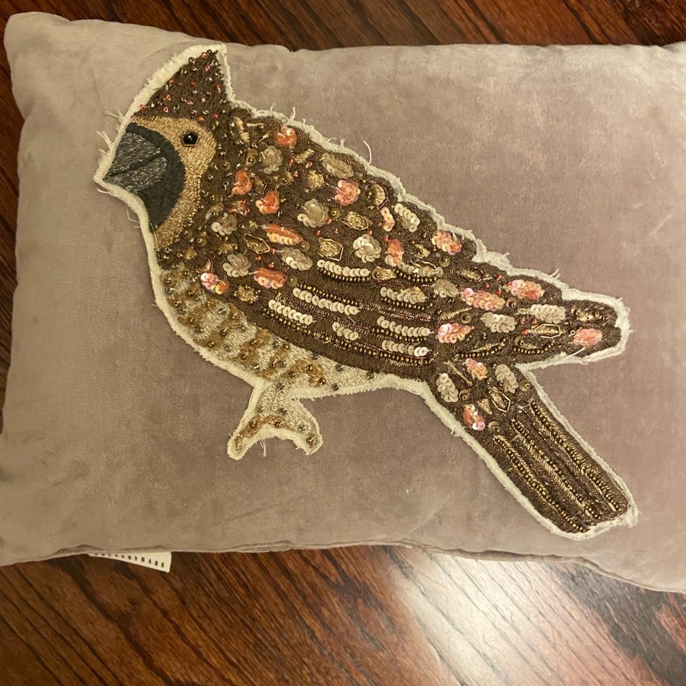 Pottery Barn Lovebird pillow